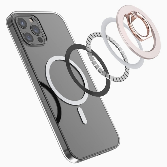 MagSafe Phone grip Holder Kickstand Phone Grip Finger Ring Grip Rose Gold - Picture 5 of 7